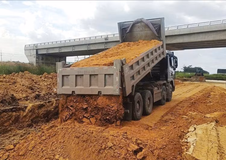 Tổng khối lượng thi công của Công ty CP Hải Đăng tại Dự án thành phần 1 cao tốc Biên Hòa - Vũng Tàu chậm 21% so với kế hoạch. Ảnh: Ngọc Tuấn