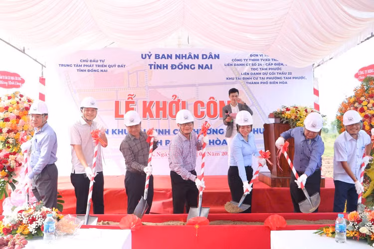 Dự án Xây dựng Khu tái định cư tại phường Tam Phước, TP. Biên Hòa, tỉnh Đồng Nai được khởi công ngày 29/6/2025