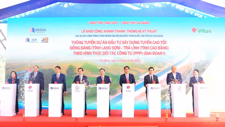 Lễ thông tuyến Dự án Đầu tư xây dựng tuyến cao tốc Đồng Đăng (Lạng Sơn) - Trà Lĩnh (Cao Bằng) giai đoạn 1