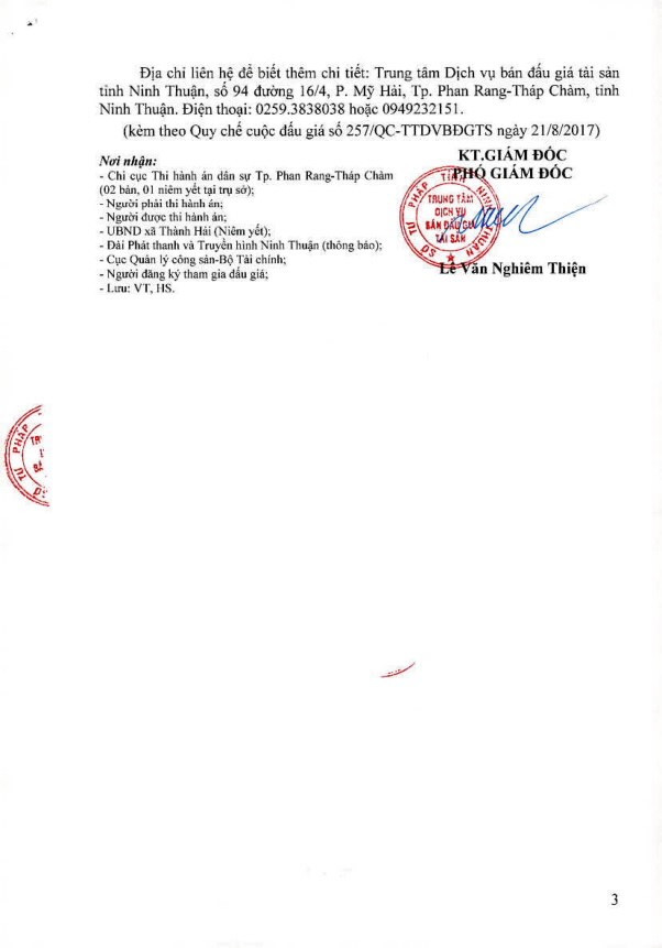 Đấu giá quyền sử dụng đất tại TP.Phan Rang – Tháp Chàm, Ninh Thuận ảnh 3