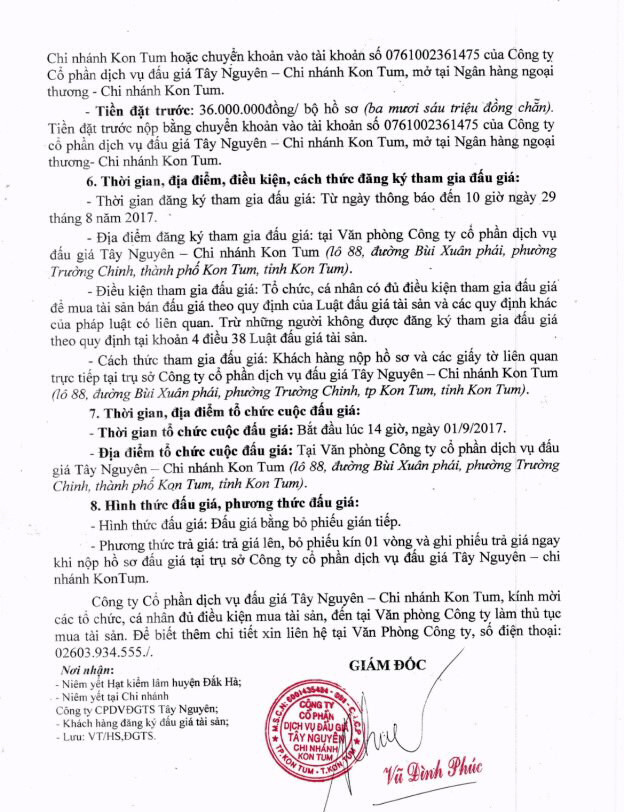 Đấu giá gỗ xẻ, gỗ tròn nhóm I,III,IV,V,VI,VII tại Kon Tum ảnh 2