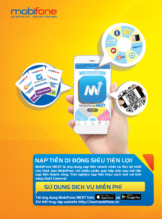 Chuyển tiền điện thoại siêu tiện lợi trên ứng dụng MobiFone NEXT ảnh 1