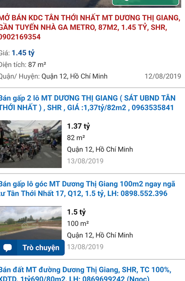 TPHCM: Bát nháo tình trạng mang đất quy hoạch phân lô bán nền tại quận 12 ảnh 1