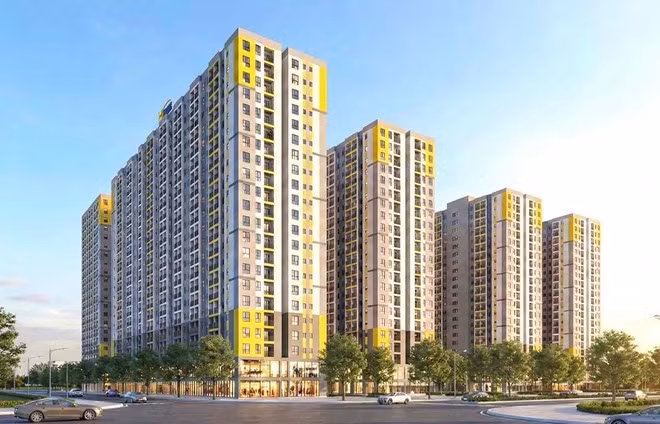 Phối cảnh Dự án khu nhà ở phức hợp cao tầng phường Tam Hiệp ở thành phố Đồng Nai 