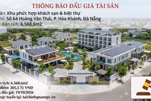 Đấu giá khách sạn tại số 64 Hoàng Văn Thái, thành phố Đà Nẵng. Ảnh tạo bởi AI