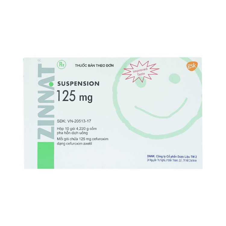 Mã thuốc Zinnat Suspension (hoạt chất Cefuroxime dưới dạng Cefuroxime axetil 125/5ml, dạng cốm pha huyền dịch uống) với đơn giá tạm tính là 121.617 đồng/chai/lọ nằm trong danh mục cần lấy báo giá lập kế hoạch lựa chọn nhà thầu phục vụ đàm phán giá