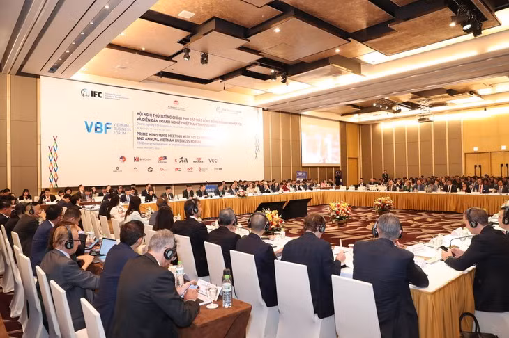 Diễn đàn Doanh nghiệp Việt Nam thường niên năm 2024. Ảnh: Lê Tiên