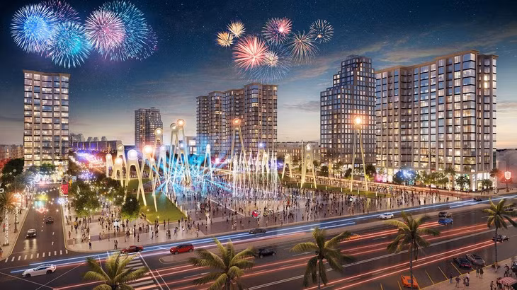 Quảng trường biển và trục đại lộ trung tâm gia tăng sức hút cho khu đô thị phức hợp Sun Grand Boulevard Sầm Sơn