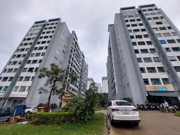 Một góc dự án khu chung cư nhà ở xã hội Khu công nghiệp Hòa Khánh