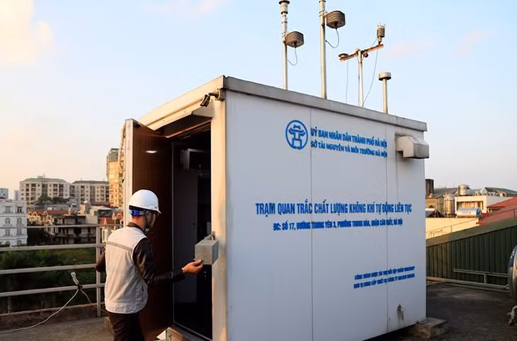 Trạm quan trắc chất lượng không khí tại Hà Nội