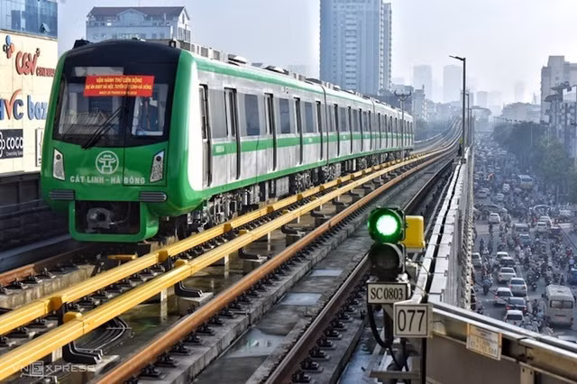 Dự án đường sắt Cát Linh - Hà Đông sử dụng vốn vay của Trung Quốc (ảnh minh họa)