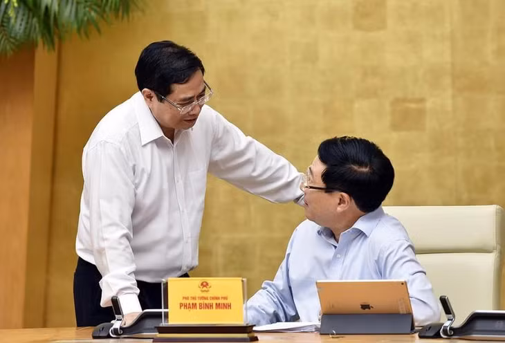 Thủ tướng Phạm Minh Chính và Phó Thủ tướng Phạm Bình Minh
