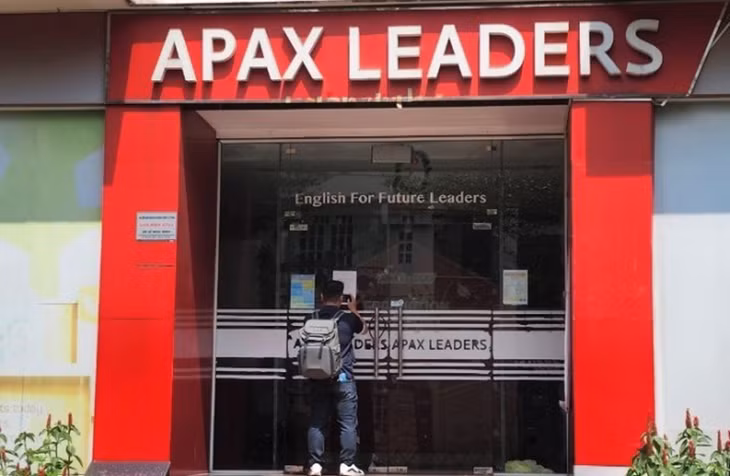 Trung tâm Apax Leaders tại Him Lam, Quận 6, một trong 40 trung tâm bị đình chỉ hoạt động