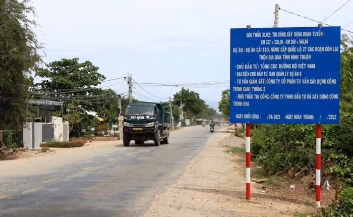 Gói thầu số 2 (tiếp giáo nút giao tốc Cam Lâm - Vĩnh Hảo) dự kiến hoàn thành thi công trong cuối tháng 2/2022