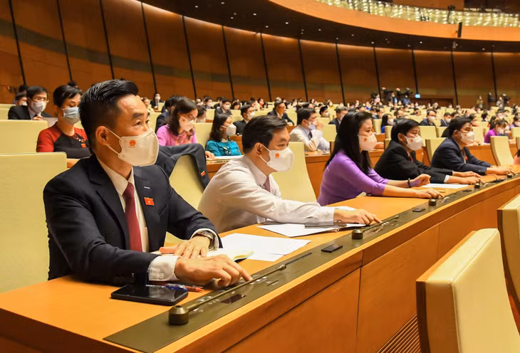 Đại biểu Quốc hội tham gia biểu quyết