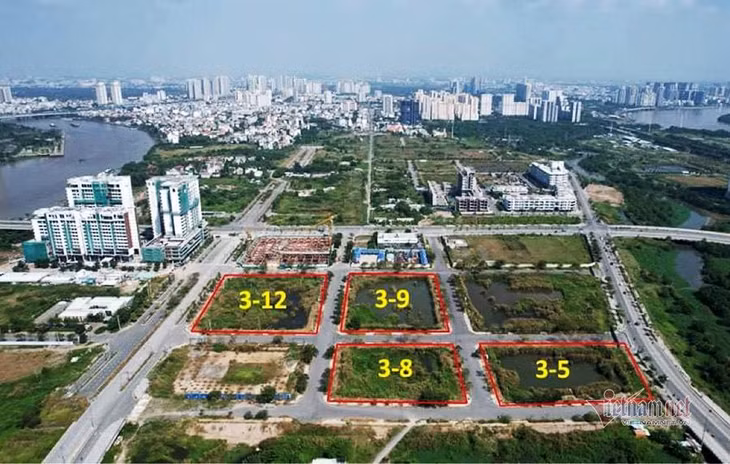 Bốn lô đất tại Khu đô thị mới Thủ Thiêm được đấu giá thành vào ngày 10/12/2021.