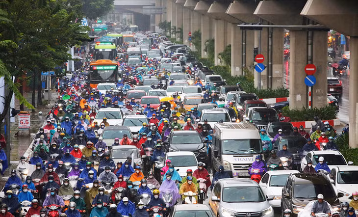 Toàn TP. Hà Nội hiện có 7,8 triệu phương tiện giao thông