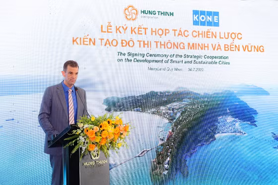 Ông Bas Degeling, Tổng Giám đốc KONE Việt Nam chia sẻ tại sự kiện Ông Bas Degeling, Tổng Giám đốc KONE Việt Nam chia sẻ tại sự kiện