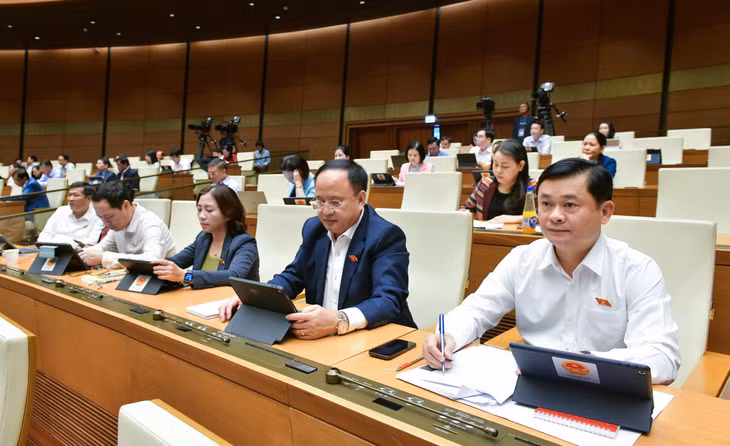 Quốc hội thảo luận về một số nội dung còn ý kiến khác nhau của dự thảo Luật Địa chất và khoáng sản.