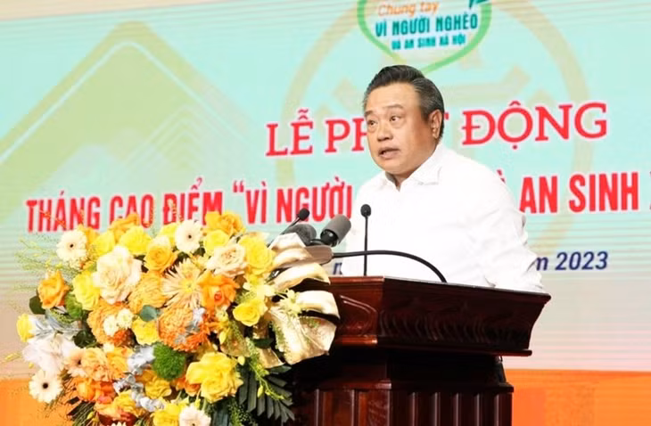 Chủ tịch UBND TP. Hà Nội Trần Sỹ Thanh phát động Tháng cao điểm ''Vì người nghèo'' và an sinh xã hội TP. Hà Nội năm 2023