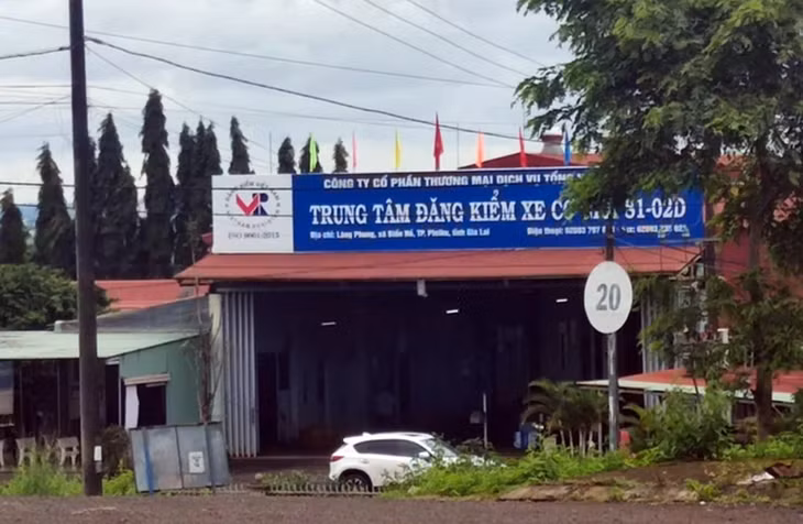 Trung tâm Đăng kiểm xe cơ giới 81-02D tại làng Phung, xã Biển Hồ Trung tâm Đăng kiểm xe cơ giới 81-02D tại làng Phung, xã Biển Hồ