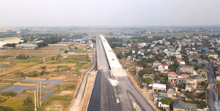 Điểm cuối cao tốc Cao Bồ - Mai Sơn tại huyện Yên Mô