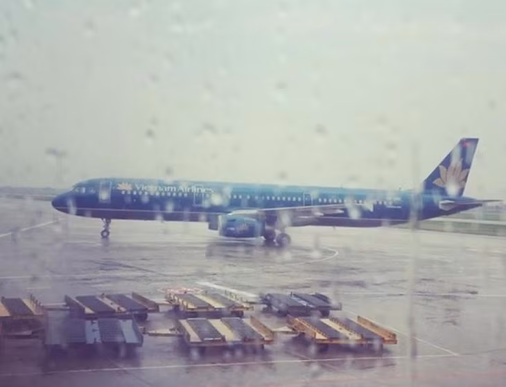 Máy bay đỗ tại sân bay Đà Nẵng