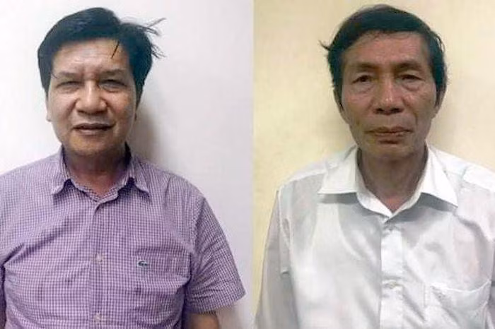 Bị can Trần Ngọc Hà và Lâm Chí Quang