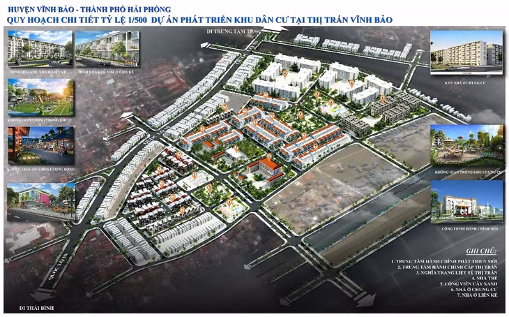 Đồ án quy hoạch chi tiết dự án phát triển Khu dân cư tại thị trấn Vĩnh Bảo (Nguồn: thanhphohaiphong.gov.vn)