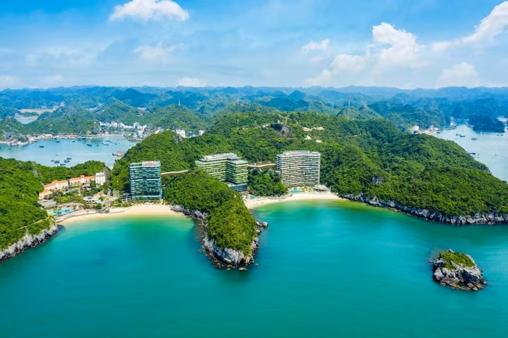 Những khu nghỉ dưỡng có vị trí biệt lập như Flamingo Cát Bà có ưu thế trong việc triển khai mô hình Bong bóng du lịch - Ảnh: Flamingo