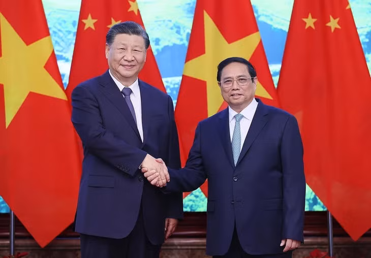 Thủ tướng Phạm Minh Chính và Tổng Bí thư, Chủ tịch nước Trung Quốc Tập Cận Bình
