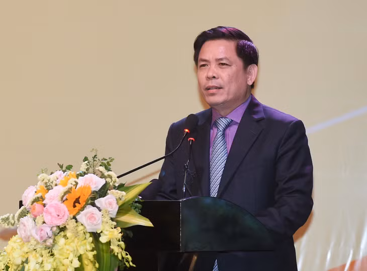 Bộ trưởng Bộ GTVT Nguyễn Văn Thể phát biểu. Ảnh: VGP
