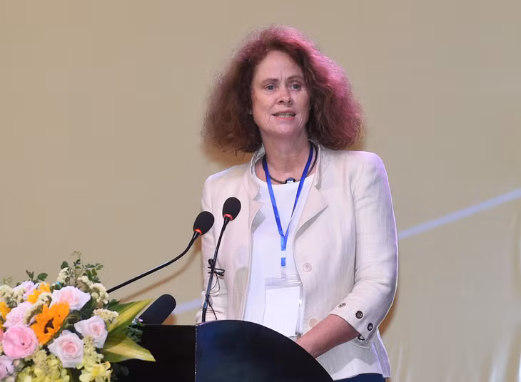 Bà Carolyn Turk, Giám đốc Quốc gia WB tại Việt Nam phát biểu. Ảnh: VGP