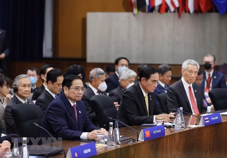 Thủ tướng Chính phủ Phạm Minh Chính dự Hội nghị cấp cao đặc biệt ASEAN-Hoa Kỳ. Ảnh: TTXVN