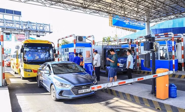 Trạm thu phí T2 thuộc Dự án BOT cải tạo, nâng cấp quốc lộ 91 (Ảnh: PT).