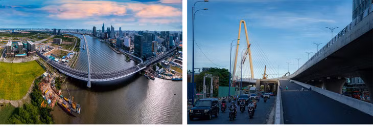 Nhánh N2 cầu Thủ Thiêm đã hoàn tất thảm nhựa