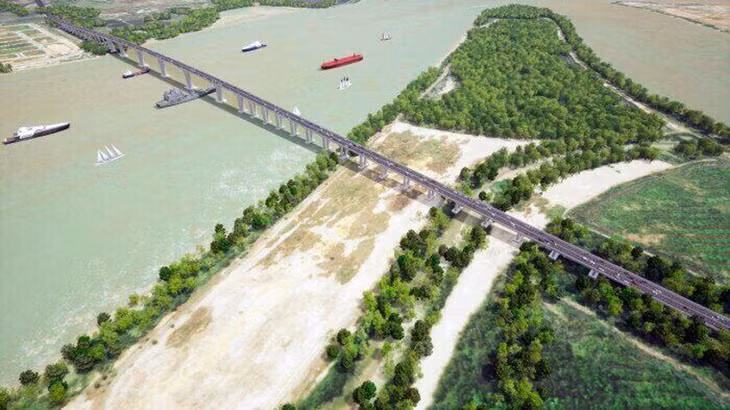 Sau hoàn thành, đoạn tuyến dài hơn 11,2 km sẽ kết nối cầu Nhơn Trạch thuộc Dự án Đường Vành đai 3 - TP.HCM.