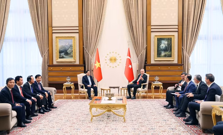 Tổng thống Recep Tayyip Erdogan cảm ơn và bày tỏ sự trân trọng đối với sự hỗ trợ quý báu mà Chính phủ và nhân dân Việt Nam đã dành cho người dân Thổ Nhĩ Kỳ