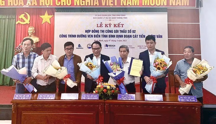 Liên danh nhà thầu thực hiện Dự án Đường ven biển Bình Định, đoạn Cát Tiến - Diêm Vân