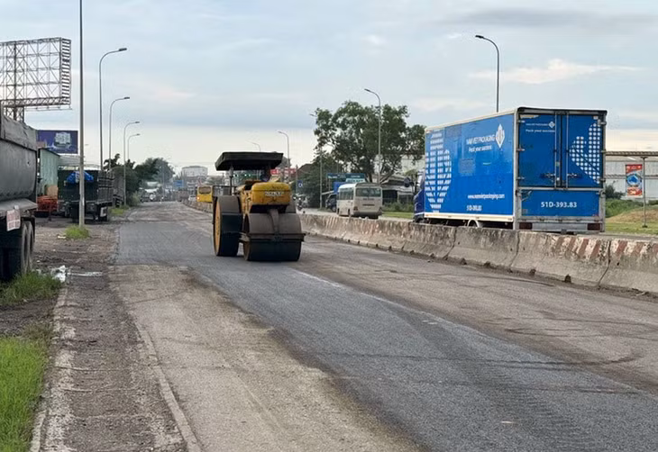 Sau 3 ngày đóng một phần đường để tu sửa, đoạn Quốc lộ 51 qua TP. Biên Hòa đã hoàn thành cải tạo