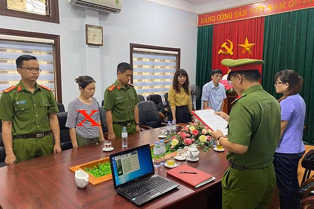 Đối tượng Nguyễn Thị Bình (dấu X)