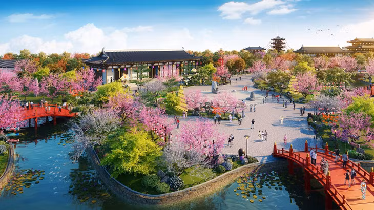 Sun Beauty Onsen sẽ đón du khách đến trải nghiệm tắm khoáng nóng và văn hóa Nhật suốt 4 mùa trong năm. Ảnh phối cảnh minh họa Sun Beauty Onsen sẽ đón du khách đến trải nghiệm tắm khoáng nóng và văn hóa Nhật suốt 4 mùa trong năm. Ảnh phối cảnh minh họa
