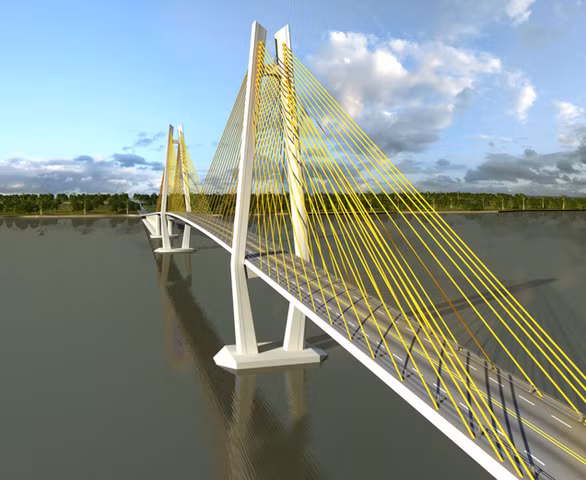 Mô hình cầu Rạch Miễu 2