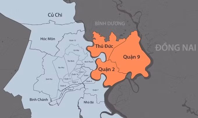 TP. Thủ Đức sau thành lập có diện tích hơn 211,5 km2, dân số hơn 1,5 triệu người