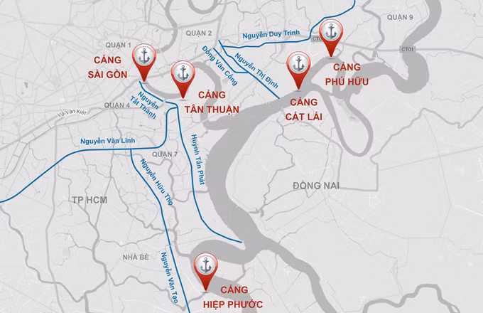 Nguồn thu phí hạ tầng cảng biển sẽ đầu tư, xây dựng các trục đường xung quanh cảng ở TPHCM