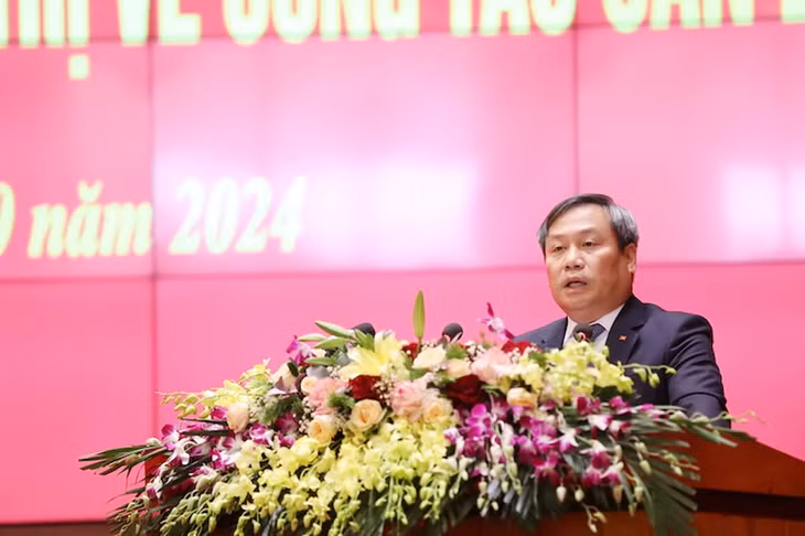 Tân Bí thư Tỉnh ủy Quảng Ninh Vũ Đại Thắng phát biểu nhận nhiệm vụ