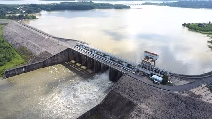 Hiện cao trình hồ Trị An đạt 61,57 m (cao trình an toàn hồ là 62 m)