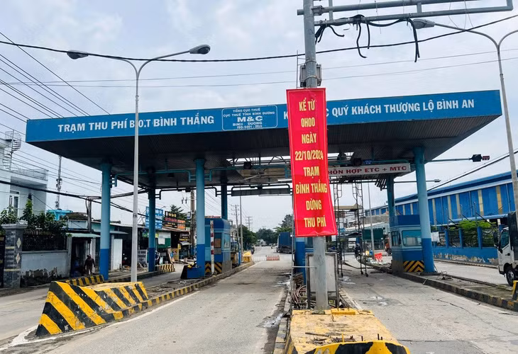 Trạm thu phí BOT Bình Thắng thông báo dừng thu phí từ 0h ngày 22/10