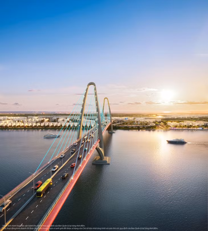 Cầu Hoàng Gia, dự kiến hoàn thành trong 2025, sẽ rút ngắn thời gian di chuyển từ Vinhomes Royal Island tới trung tâm Hải Phòng chỉ còn 5 phút
