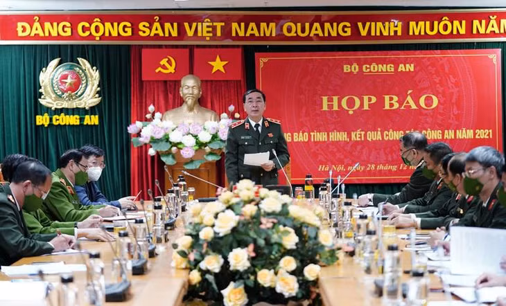 Trung tướng Trần Quốc Tỏ, Thứ trưởng Bộ Công an chủ trì cuộc họp báo Trung tướng Trần Quốc Tỏ, Thứ trưởng Bộ Công an chủ trì cuộc họp báo